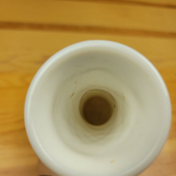 Vintage Loeffler Randall Cross Hatched Milk Glass Bud Vase Mid-Century Hobnail - Picture 5 of 9